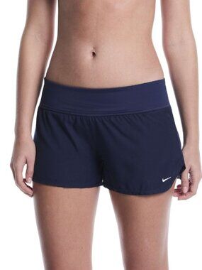 Nike Women's Solid Element Swim Board Shorts in Midnight Navy NWT